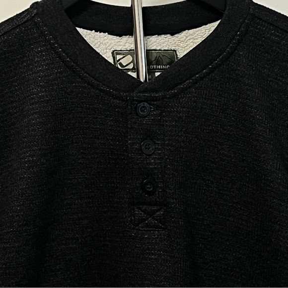 BC Clothing Long Sleeve Thermal Henley Sweater - Picture 3 of 7